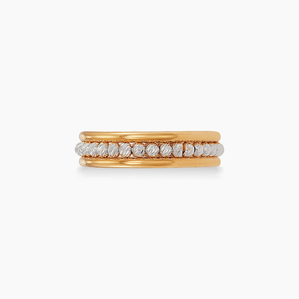 Oro Italia 916 Yellow and White Gold Ring GR44190720-BI (22K Gold)