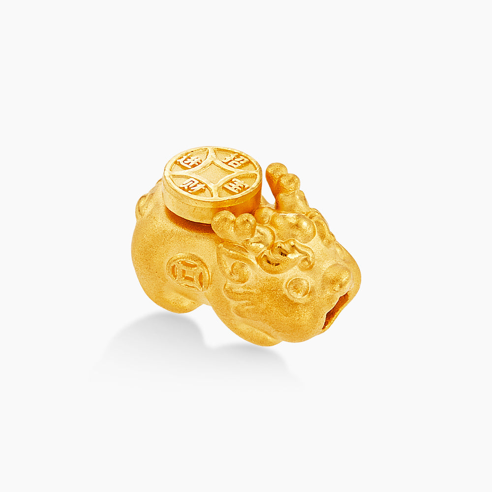 999/24K Yellow Gold Charm DTC030724
