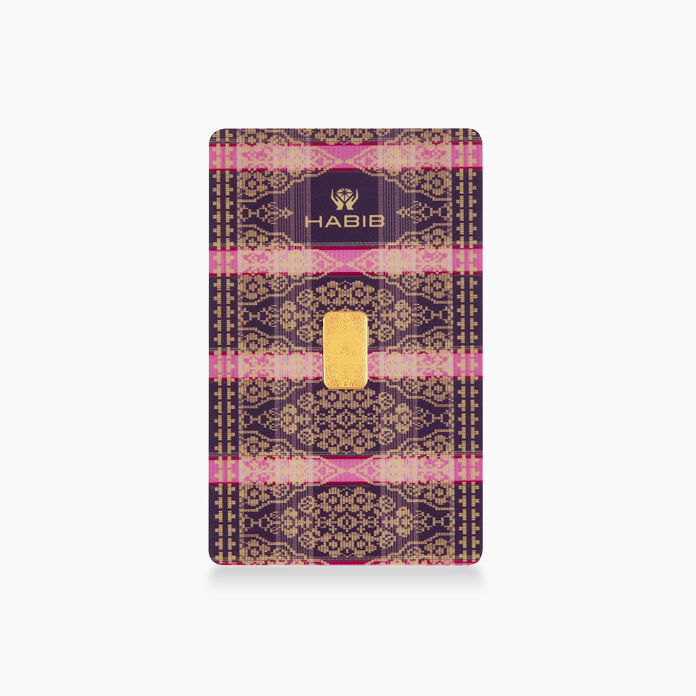 HABIB 1g 999.9 Gold Bar Songket Collection