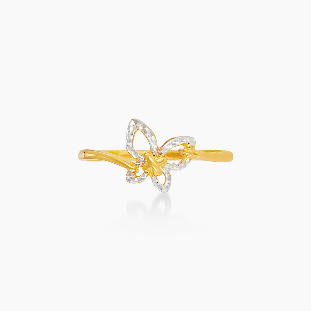 916/22K Yellow and White Gold Ring 6200170YW