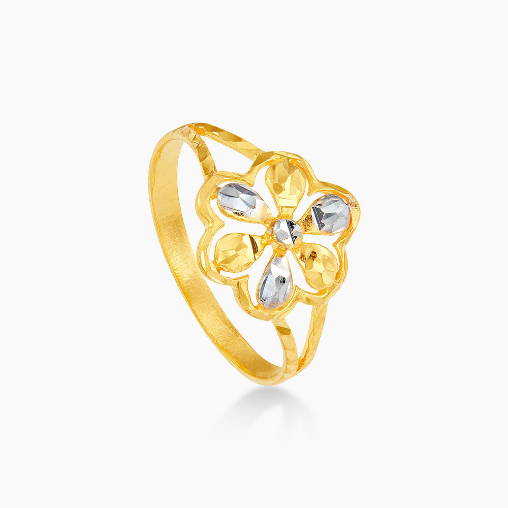 916/22K Yellow and White Gold Ring EHR120423