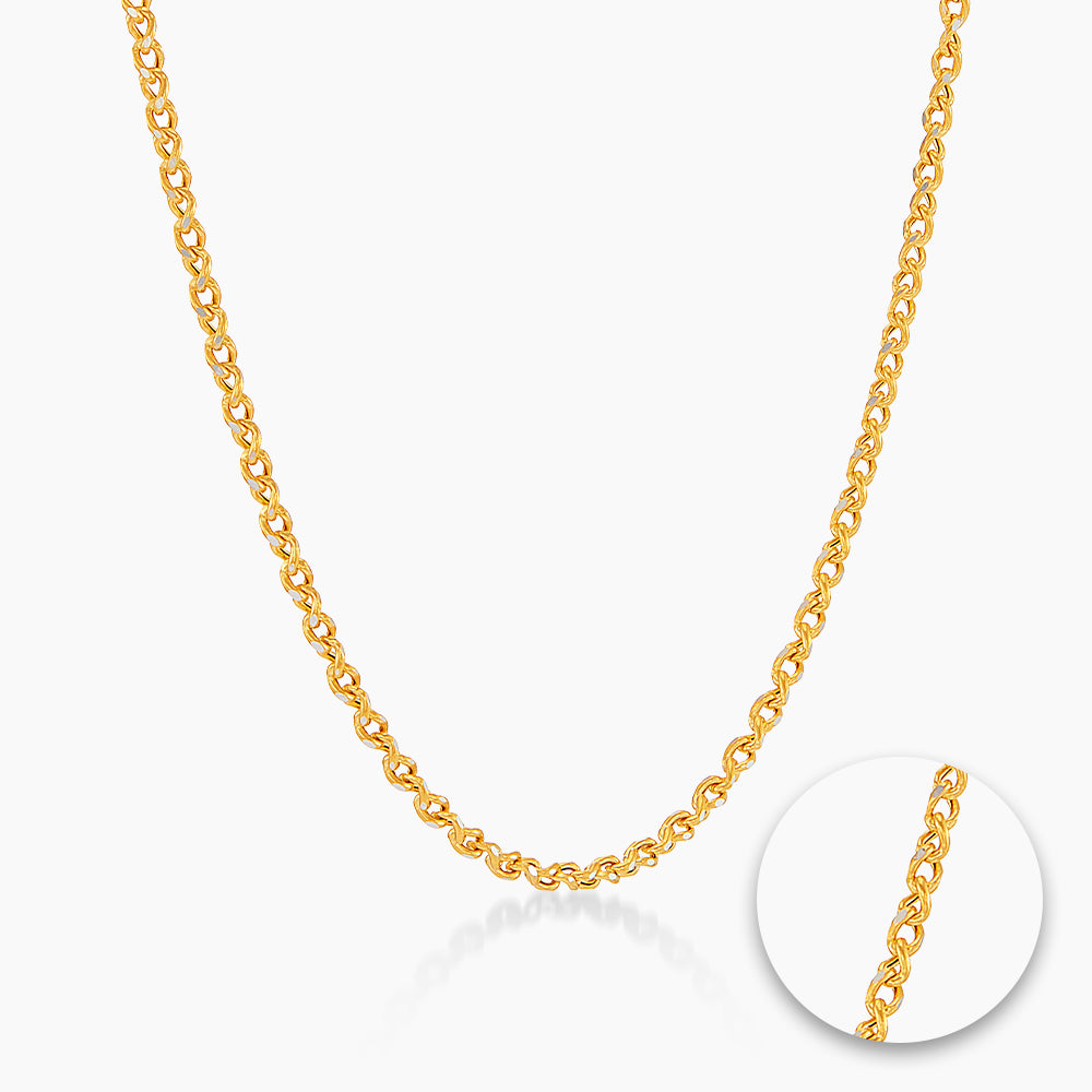 Oro Italia 916 Yellow Gold Necklace GC20580626(060Y) (22K Gold)