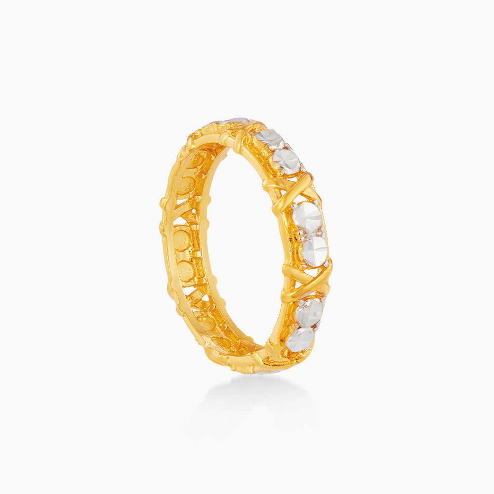916/22K Yellow and White Gold Ring 6200058YW