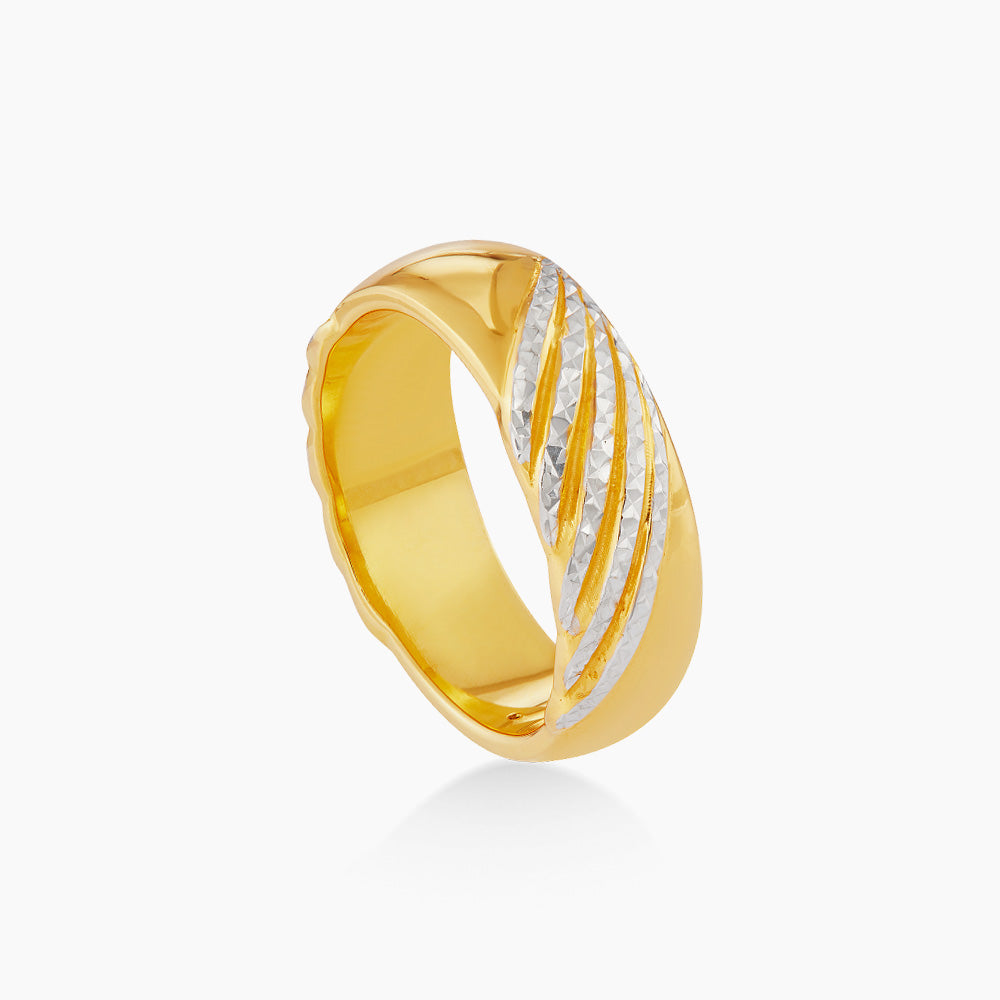 916/22K Yellow and White Gold Ring 6200092YWS