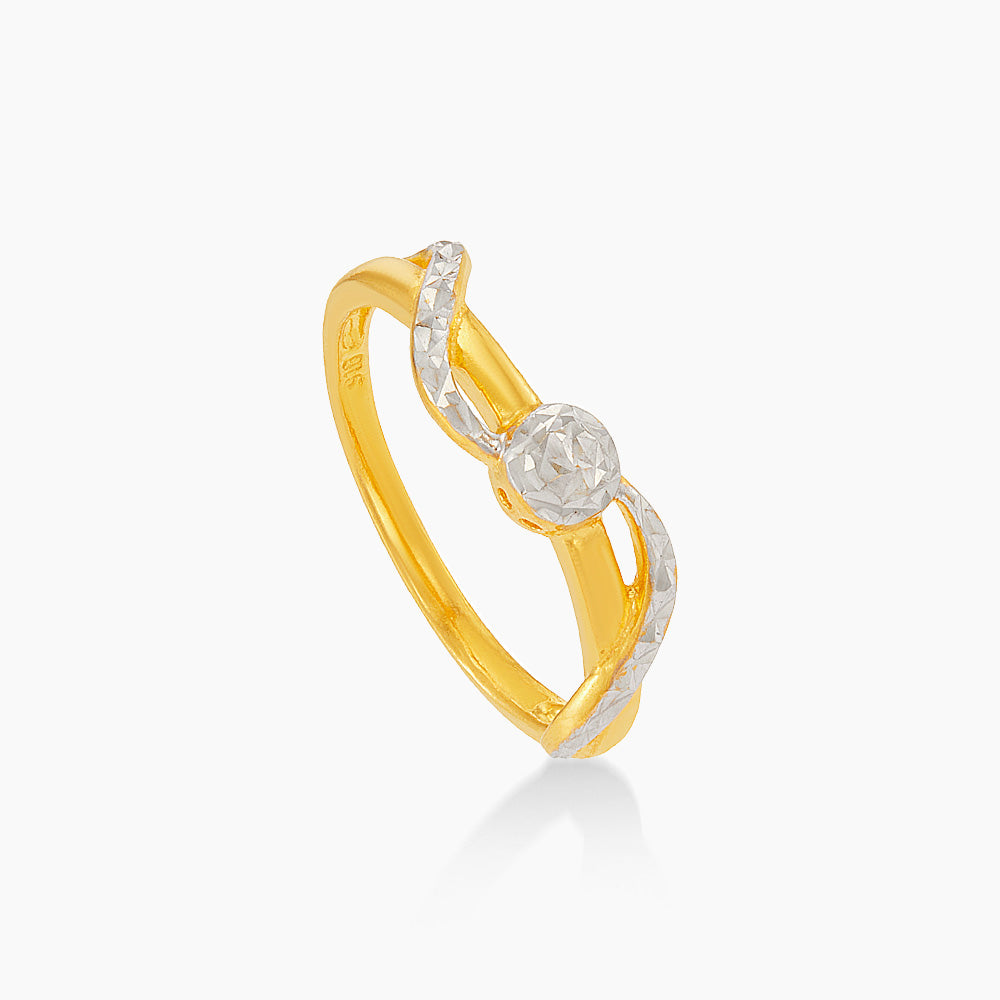 916/22K Yellow and White Gold Ring 6200193YW