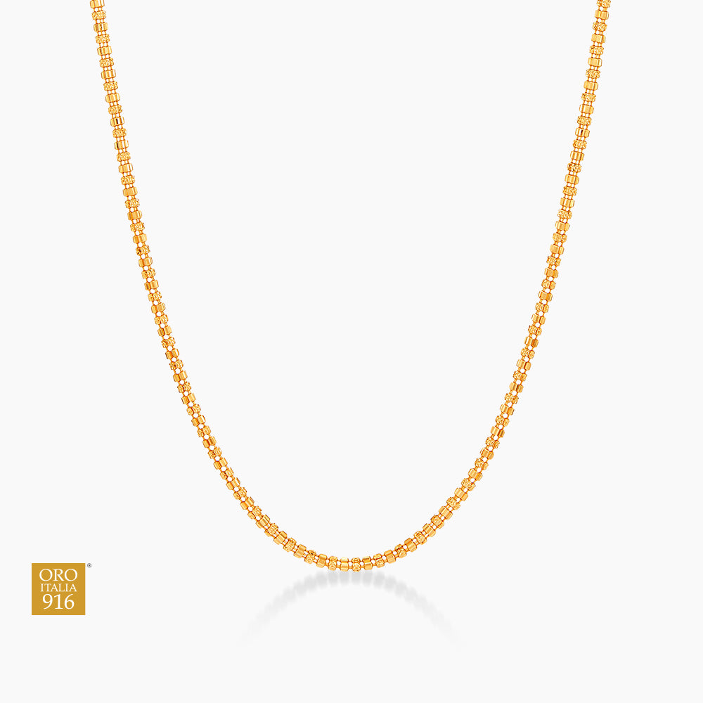 Oro Italia 916 Yellow Gold Necklace GC33310226(3Y) (22K Gold)