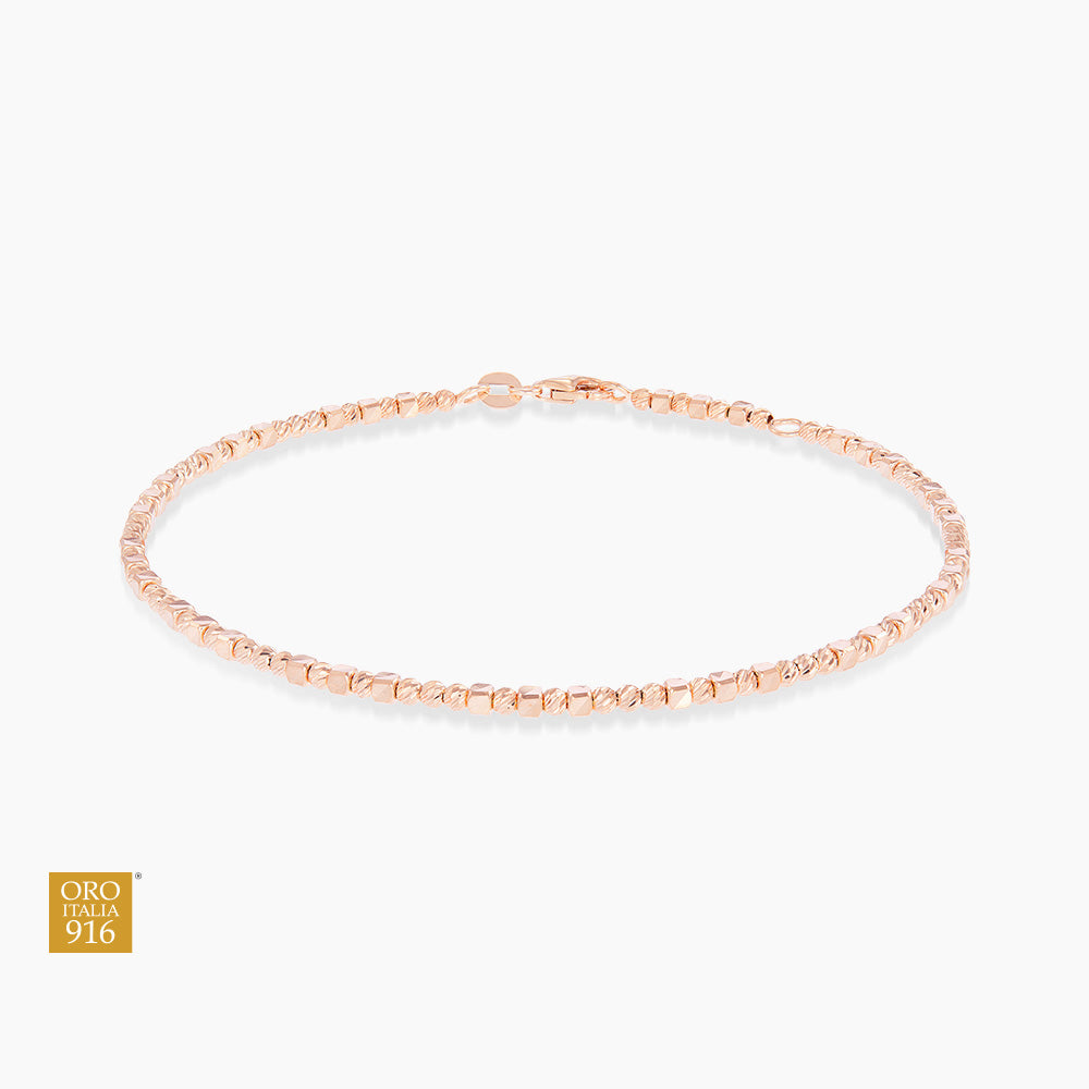 ZELIE | Oro Italia 916 Rose Gold Anklet GA60190322(R) (22K Gold)