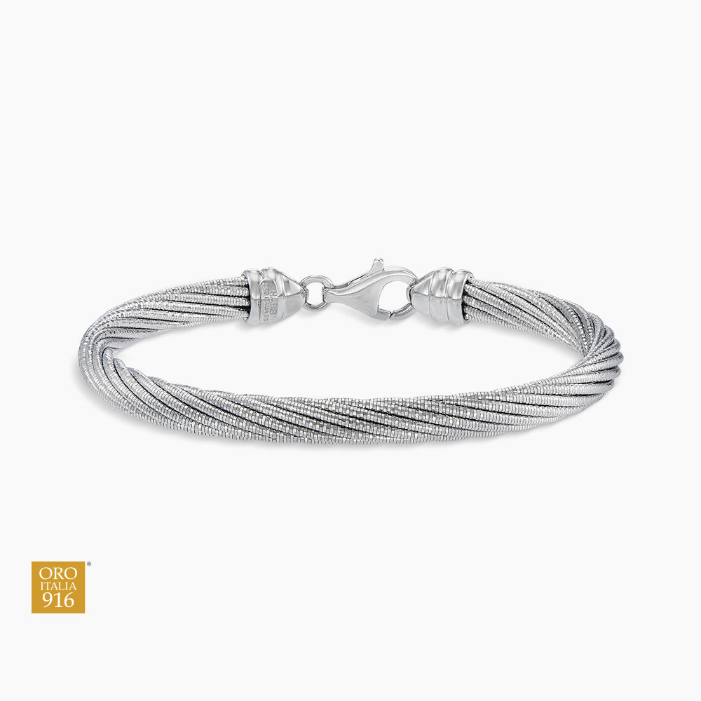 CAVO | Oro Italia 916 White Gold Bangle GB85280225(9W) (22K Gold)