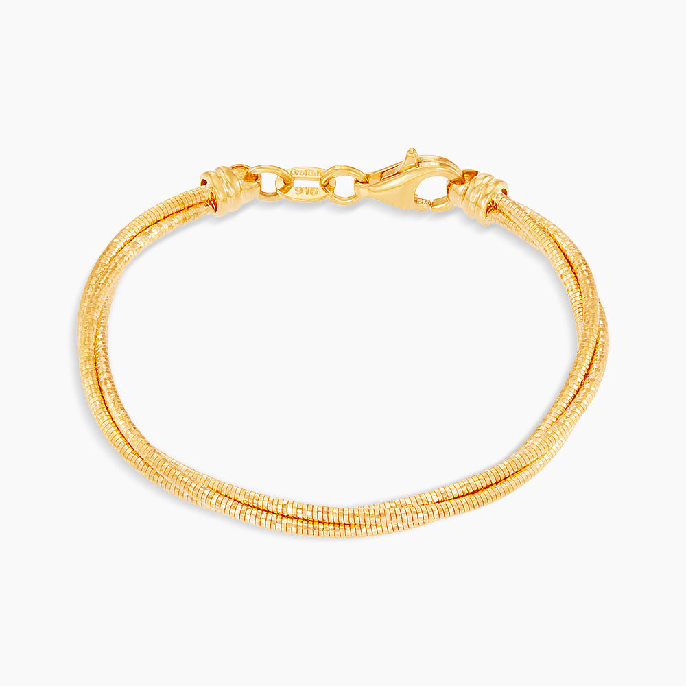 CAVO | Oro Italia 916 Yellow Gold Bangle GB86101024(3)-BBY (for baby) (22K Gold)