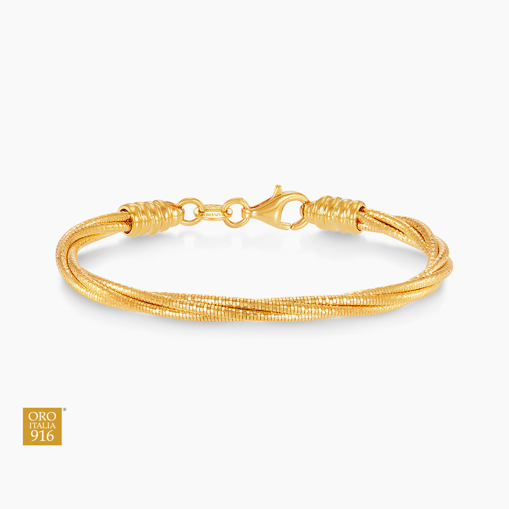 Oro Italia 916 Yellow Gold Bangle GB86101125(4Y)-BBY (for baby) (22K Gold)