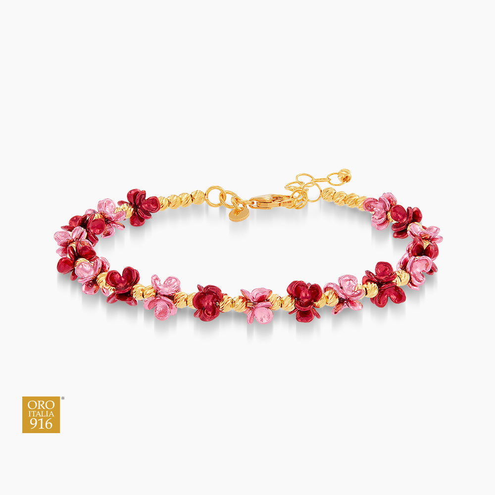 CLARA | Oro Italia 916 Yellow Gold Bangle GB90560723(RP)-TI (22K Gold)