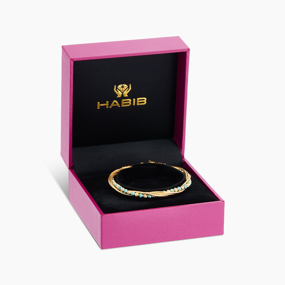 Oro Italia 916 Yellow Gold Bangle GB91230825(YT)-BI (22K Gold)
