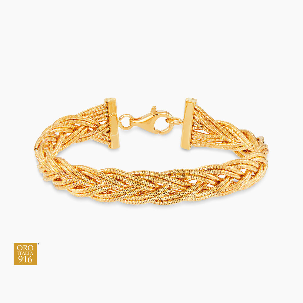 Oro Italia 916 Yellow Gold Bangle GB91691123 (22K Gold)
