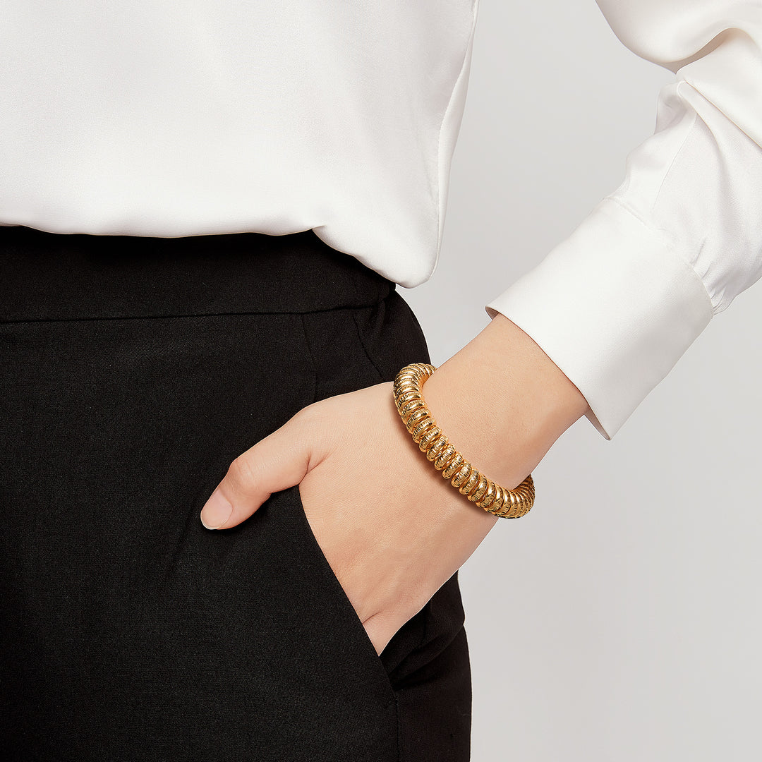 MILLI | Oro Italia 916 Yellow Gold Bangle GB92090324(4Y) (22K Gold)