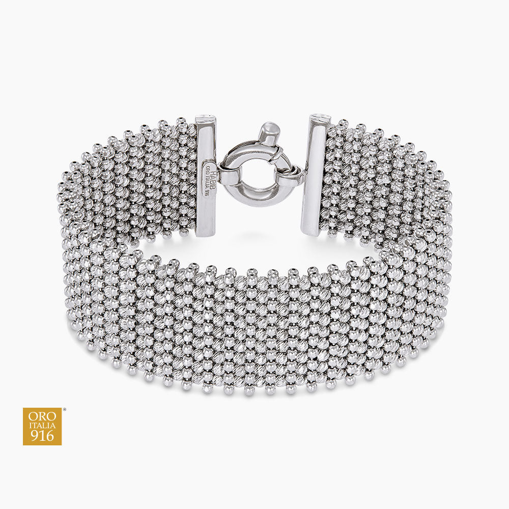 Oro Italia 916 White Gold Bangle GB93750825(9W) (22K Gold)