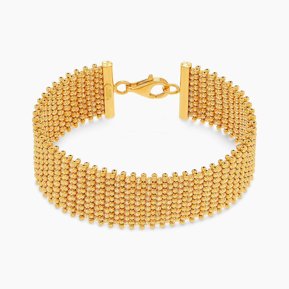 Oro Italia 916 Yellow and White Gold Bangle GB93750825(9Y) (22K Gold)