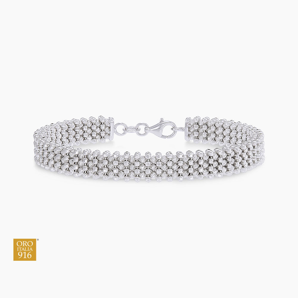 Oro Italia 916 White Gold Bangle GB93761125(3W) (22K Gold)