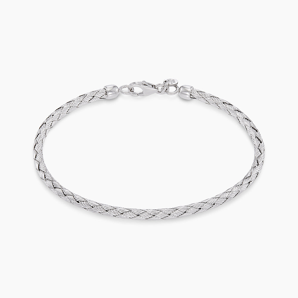 Oro Italia 916 White Gold Bangle GB94211125(2.5W) (22K Gold)