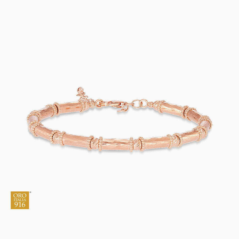 VALORA | Oro Italia 916 Rose Gold Bangle GB94691025(RG) (22K Gold)