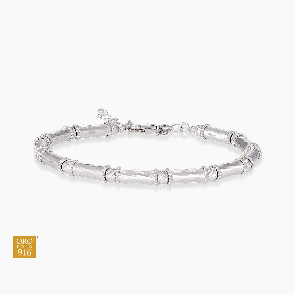 VALORA | Oro Italia 916 White Gold Bangle GB94691025(WG) (22K Gold)