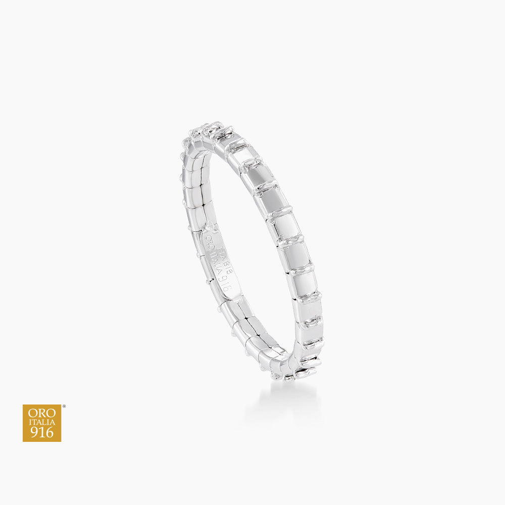 Oro Italia 916 White Gold Ring GR62130426(2W) (22K Gold)