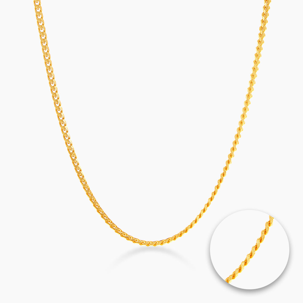 916/22K Yellow Gold Necklace GC015
