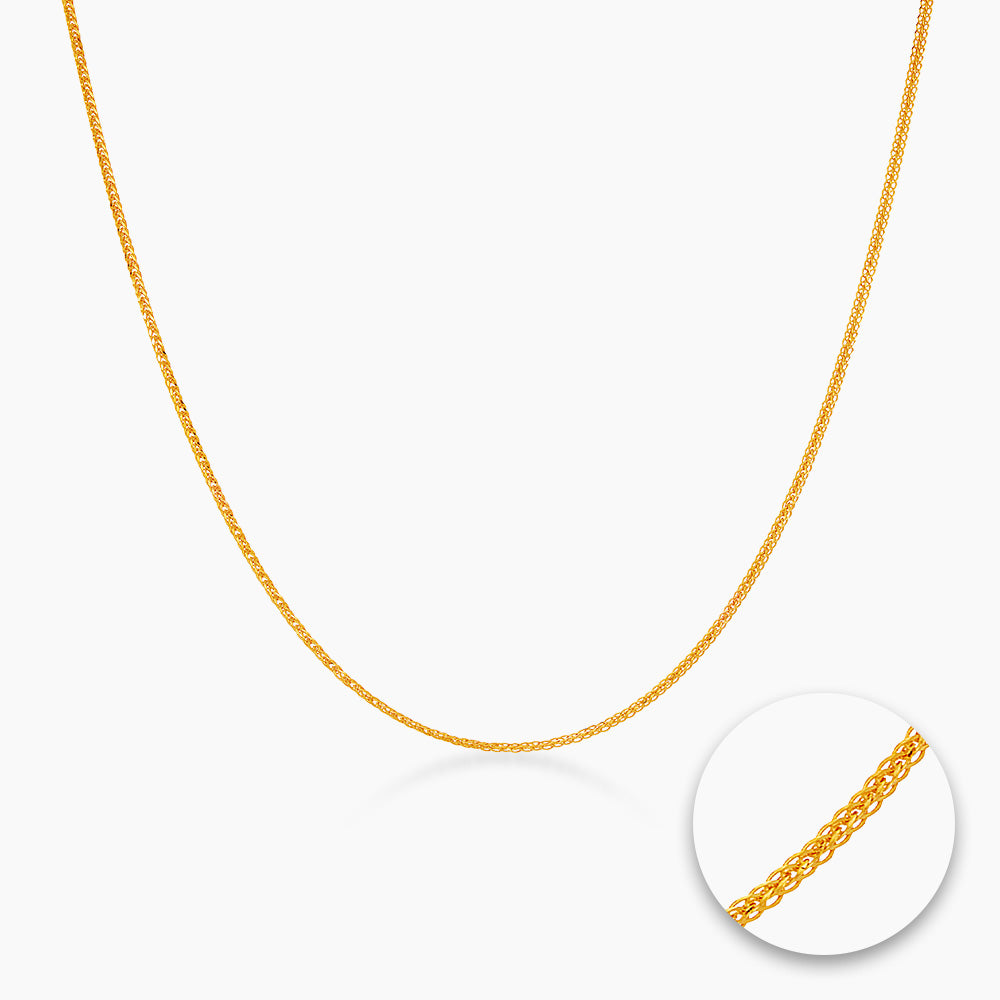 Oro Italia 916 Yellow Gold Necklace GC20841225(25) (22K Gold)