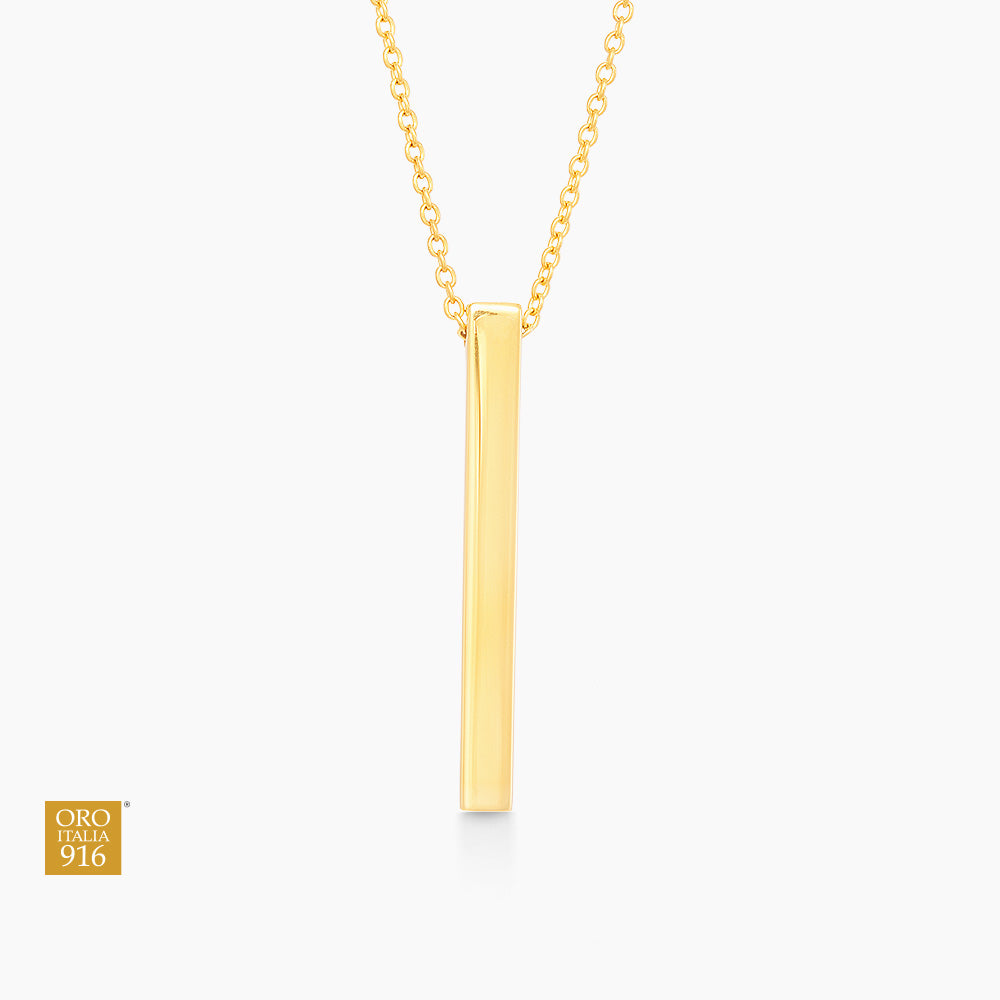 Oro Italia 916/22K Yellow Gold Necklace GC27200222 (22K Gold)