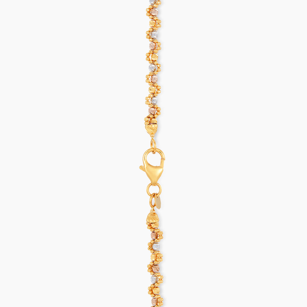 Oro Italia 916 Yellow, White and Rose Gold Necklace GC29160123-TI (22K Gold)