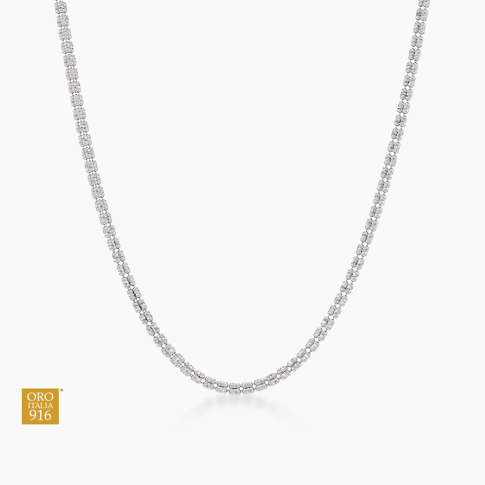 Oro Italia 916 White Gold Necklace (22K Gold)