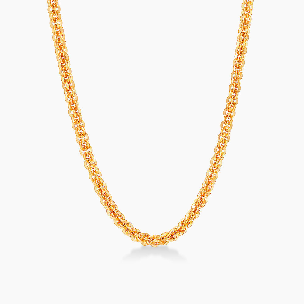 Oro Italia 916 Yellow Gold Necklace GC33040925(500Y) (22K Gold)