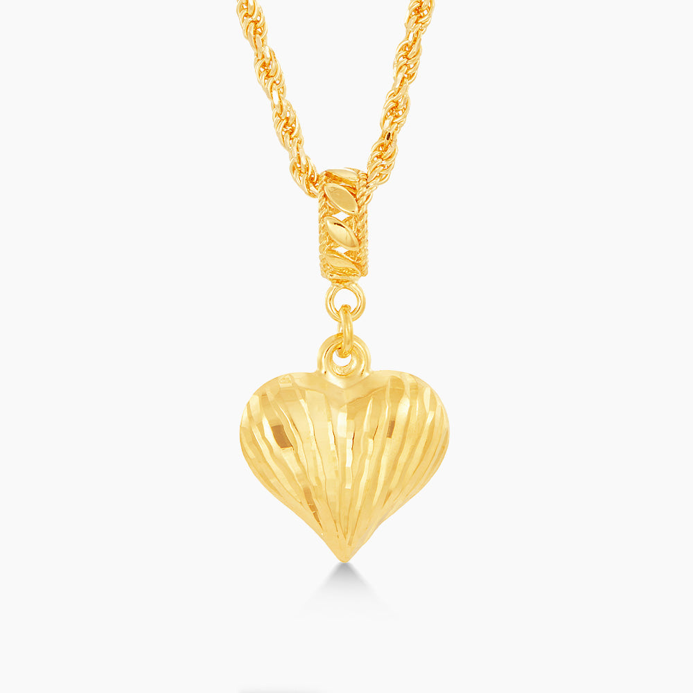 Oro Italia 916 Yellow Gold Charm (Heart) GCM91040523 (22K Gold)