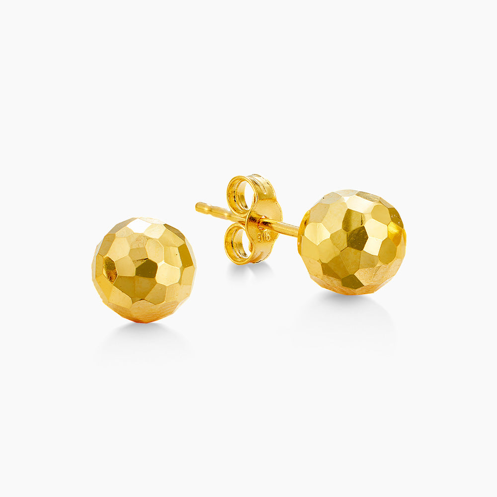 Oro Italia 916 Yellow Gold Earrings GE71280720 (22K Gold)