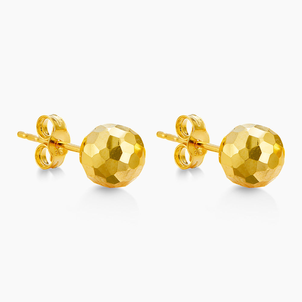 Oro Italia 916 Yellow Gold Earrings GE71280720 (22K Gold)