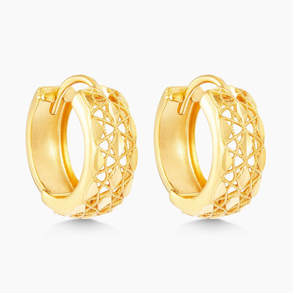 Oro Italia 916 Yellow Gold Earrings GE72650222 (22K Gold)