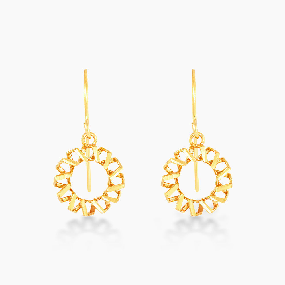 Oro Italia 916/22K Yellow Gold Earrings GE72660222 (22K Gold)