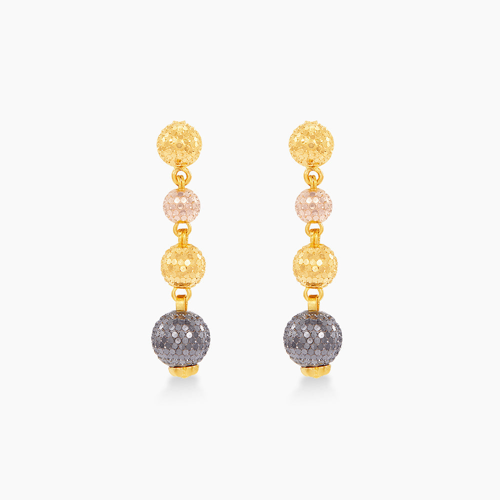 Oro Italia 916 Yellow, White and Rose Gold Earrings GE75240224-TI (22K Gold)