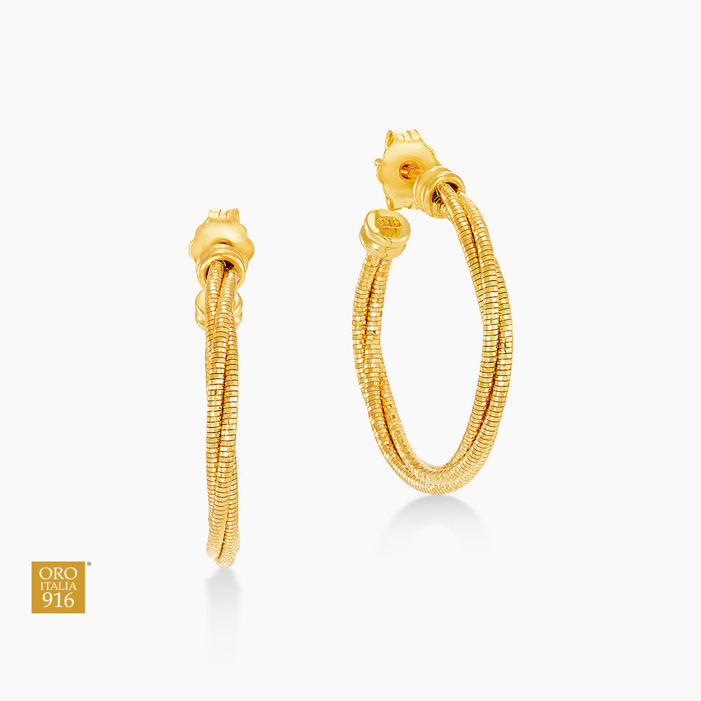 CAVO | 916/22K Yellow Gold Earring GE77221025YG