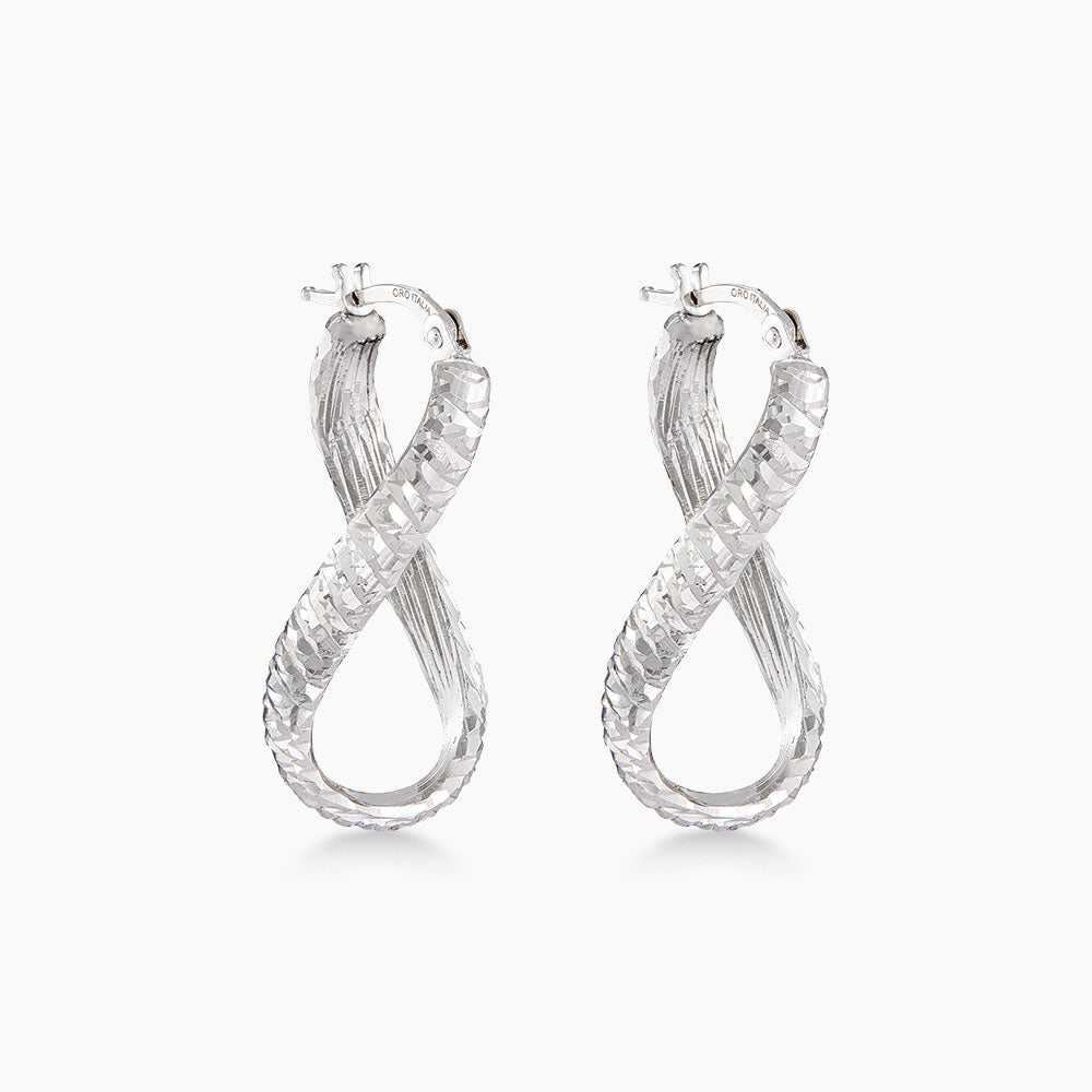 Oro Italia 916 White Gold Earrings GE77241025(WG) (22K Gold)