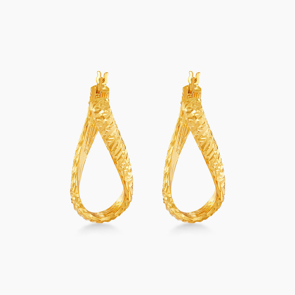 Oro Italia 916 Yellow Gold Earrings GE77241025(YG) (22K Gold)