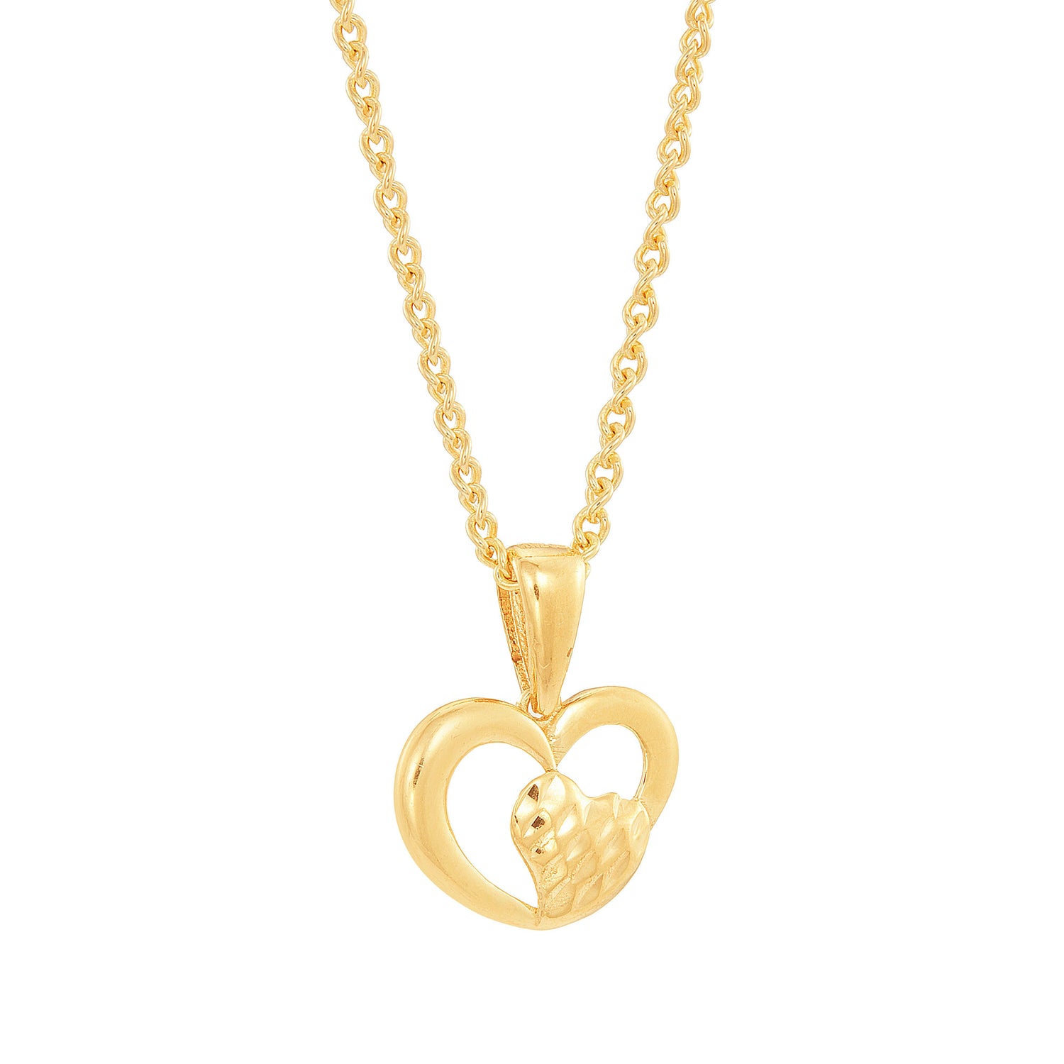Oro Italia 916 Gold Pendant (Heart) GP52190223 (22K Gold)