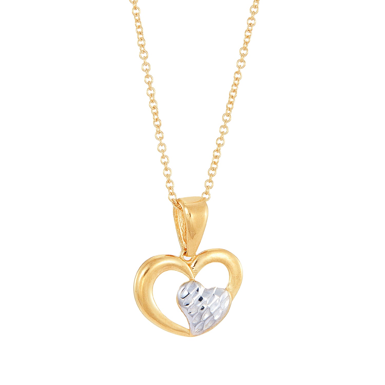Oro Italia 916 Gold Pendant (Heart) GP52190223 (22K Gold)