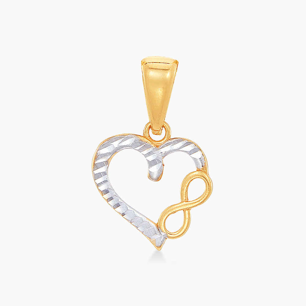 Oro Italia 916 Yellow and White Gold Pendant GP52300223(YW)-BI (22K Gold)