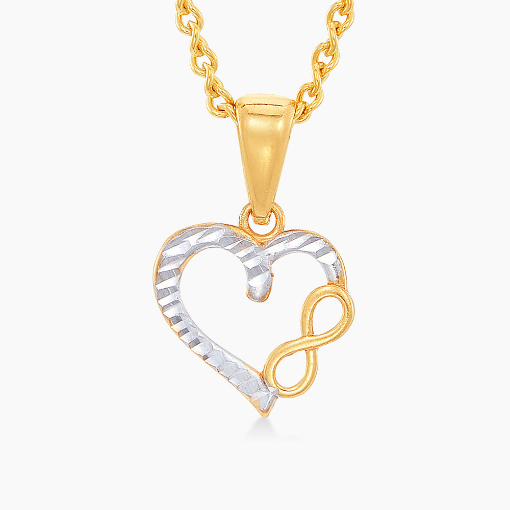 Oro Italia 916 Yellow and White Gold Pendant GP52300223(YW)-BI (22K Gold)