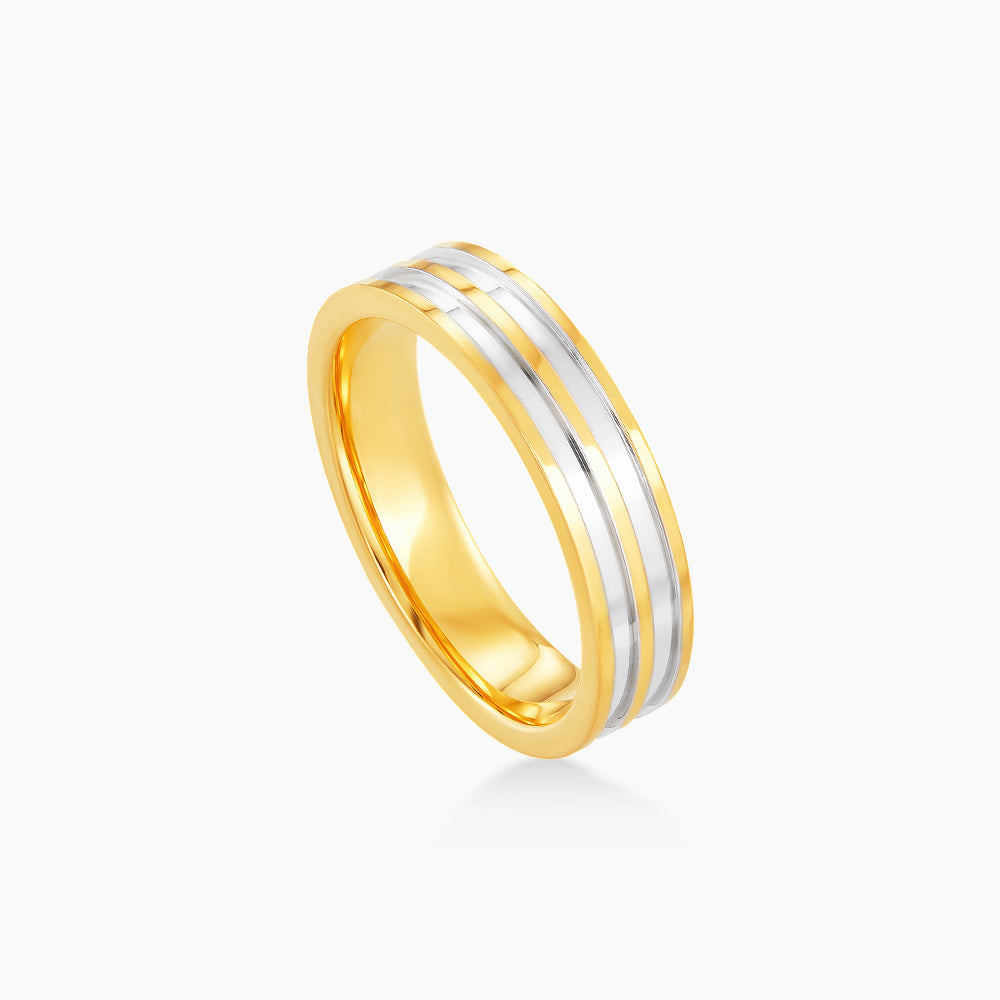 Oro Italia 916 Yellow and White Gold Ring GR0000930322(L)