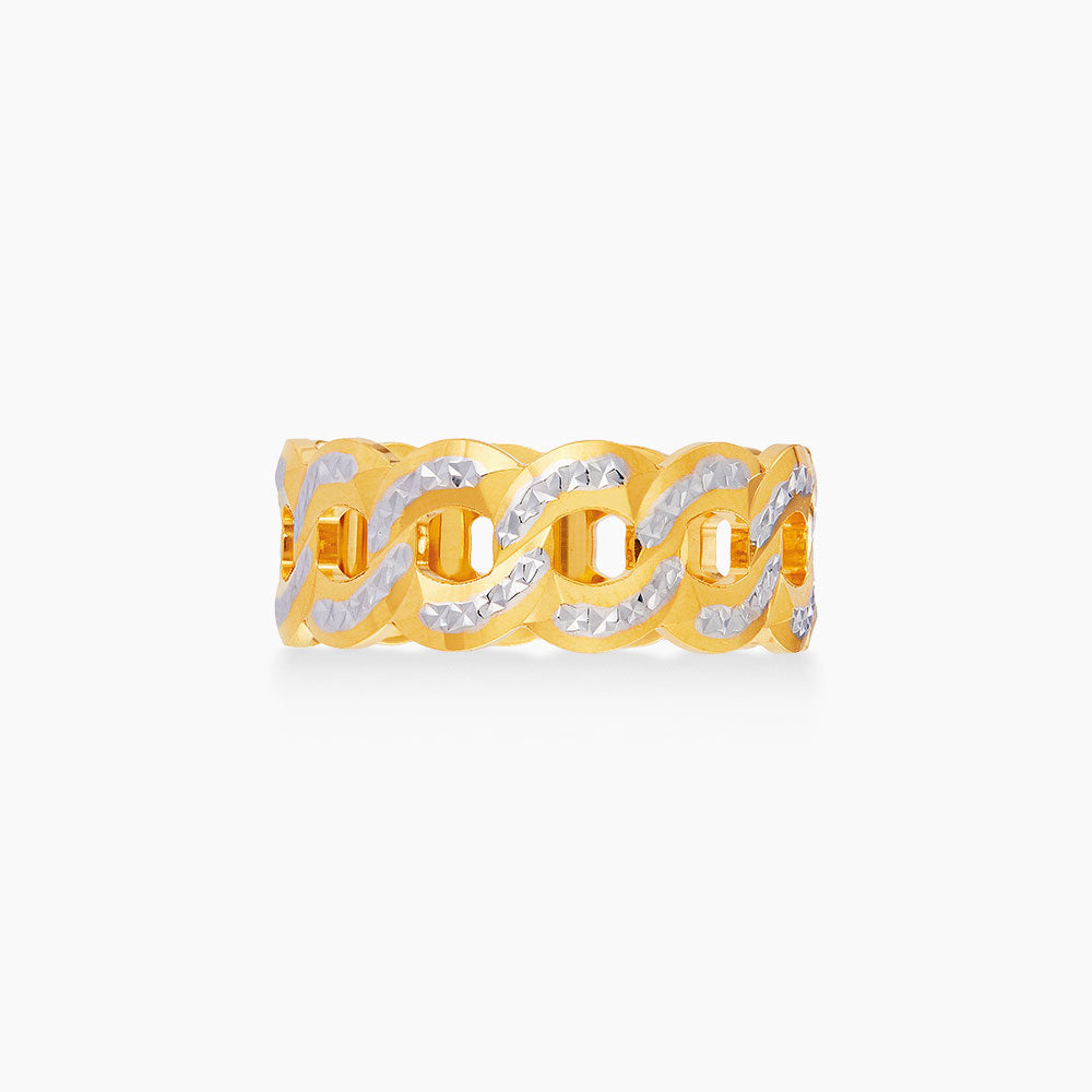 916/22K Yellow and White Gold Ring GR0001230124