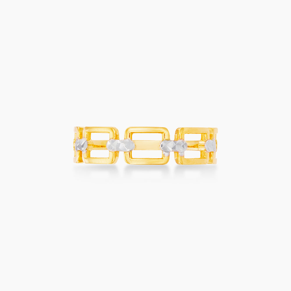 Oro Italia 916 White and Yellow Gold Ring GR44790121-BI (22K Gold)