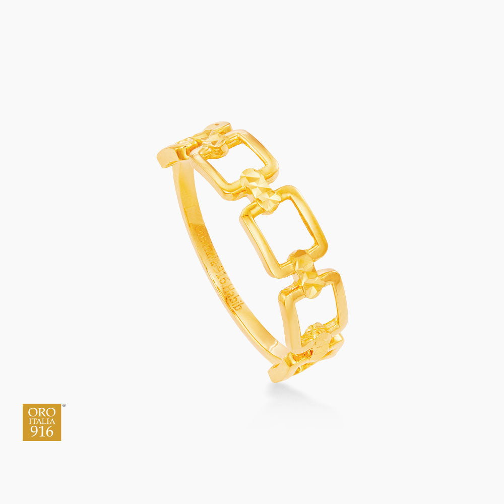 Oro Italia 916 Yellow Gold Ring GR44790321 (22K Gold)