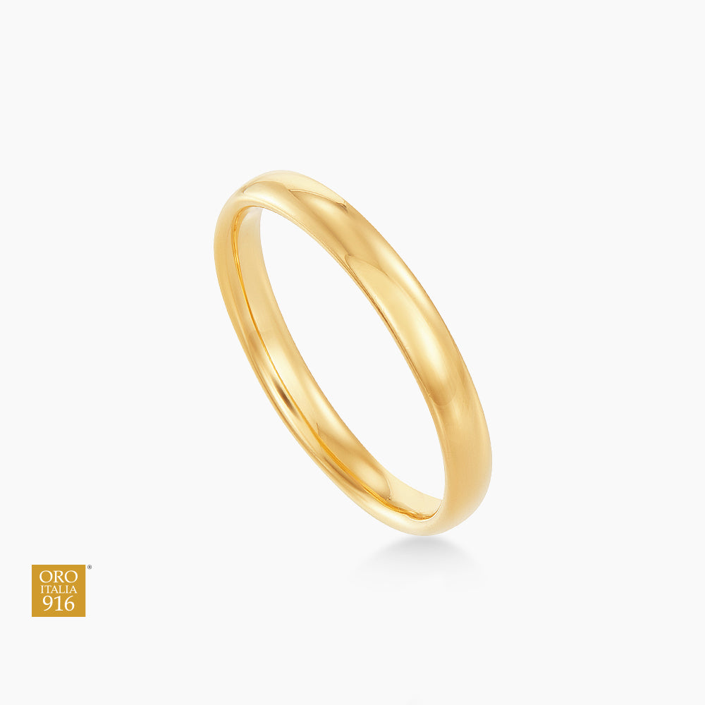 Oro Italia 916 Yellow Gold Ring (Belah Rotan) GR47251121 (22K Gold)