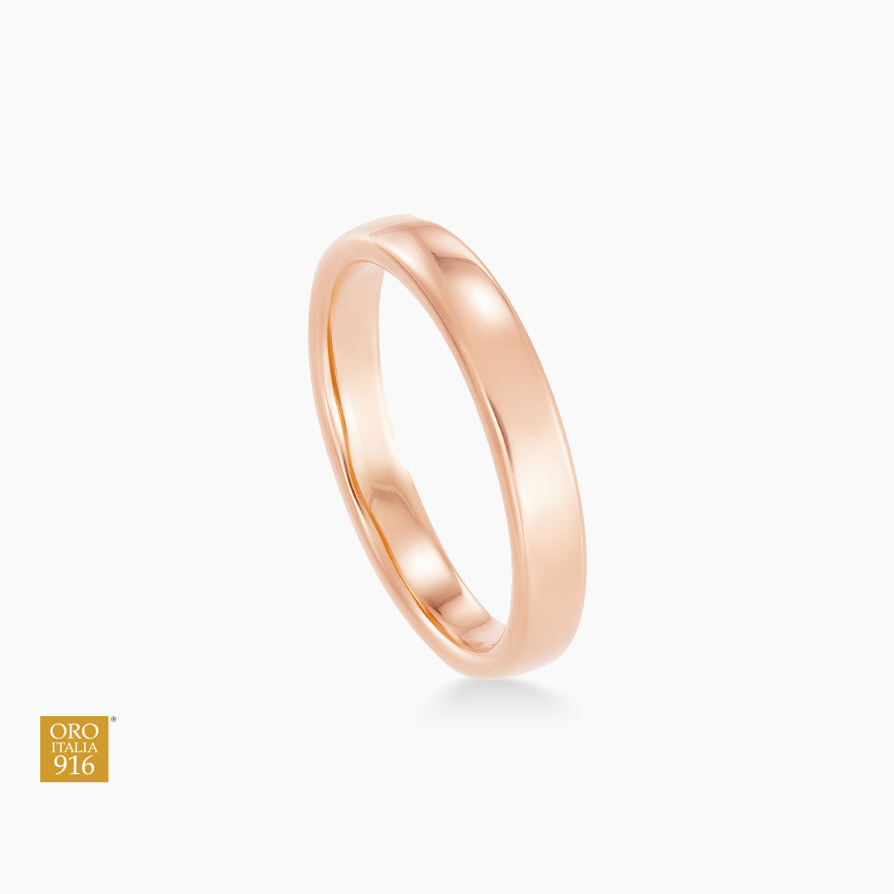 Oro Italia 916 Rose Gold Ring GR47300123(R) (22K Gold)
